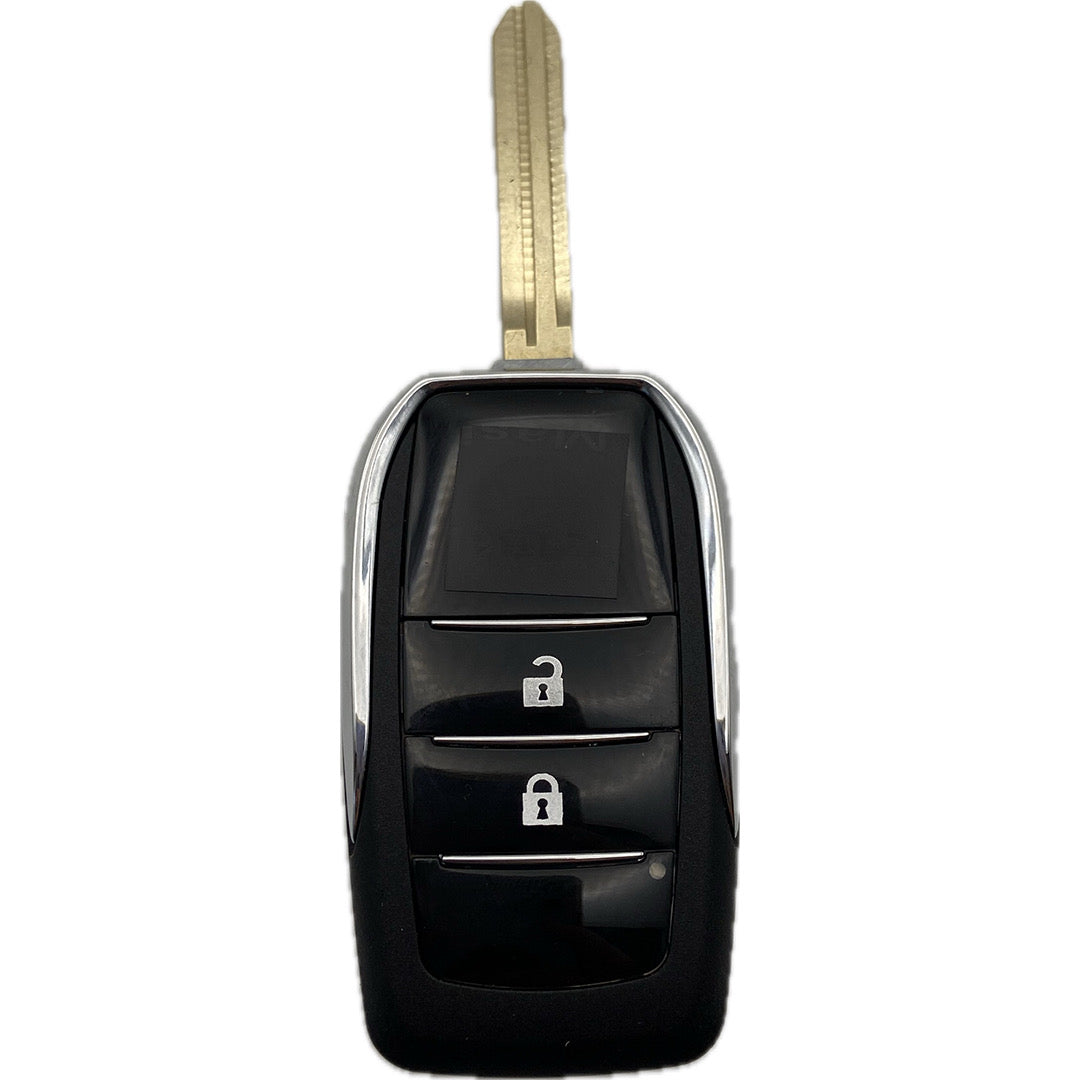 Autoschlüssel Gehäuse UPGRADE für Funk Klappschlüssel geeignet für Toyota 2 Taster und 3 Taster