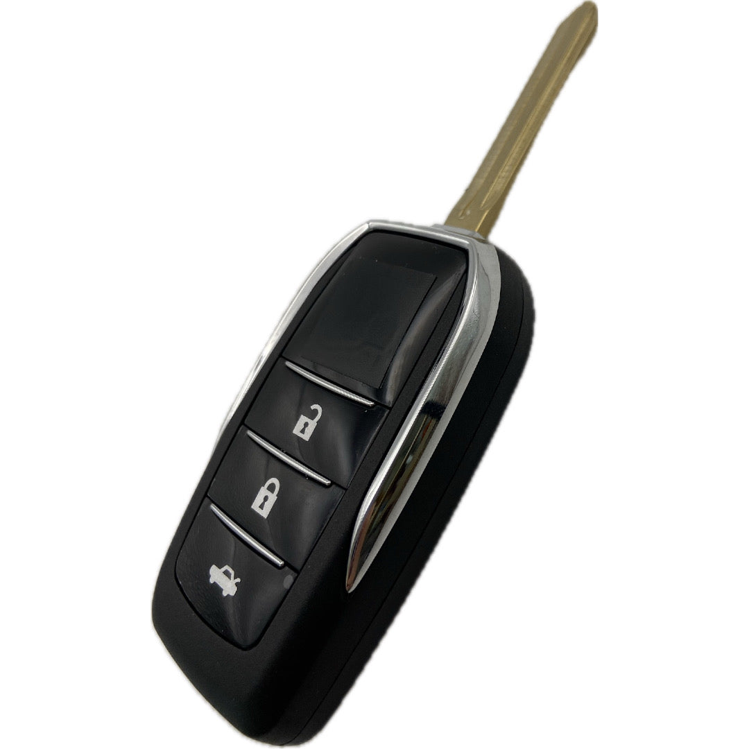 Autoschlüssel Gehäuse UPGRADE für Funk Klappschlüssel geeignet für Toyota 2 Taster und 3 Taster