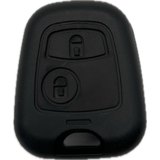 Autoschlüssel Gehäuse für Funk Schlüssel geeignet für Citroen, Peugeot 206 und viele andere mit 2 Tasten
