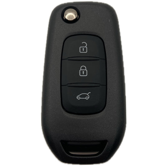 Autoschlüssel Gehäuse geeignet für Renault und Dacia für Funk Klappschlüssel Schlüssel 3 Taster