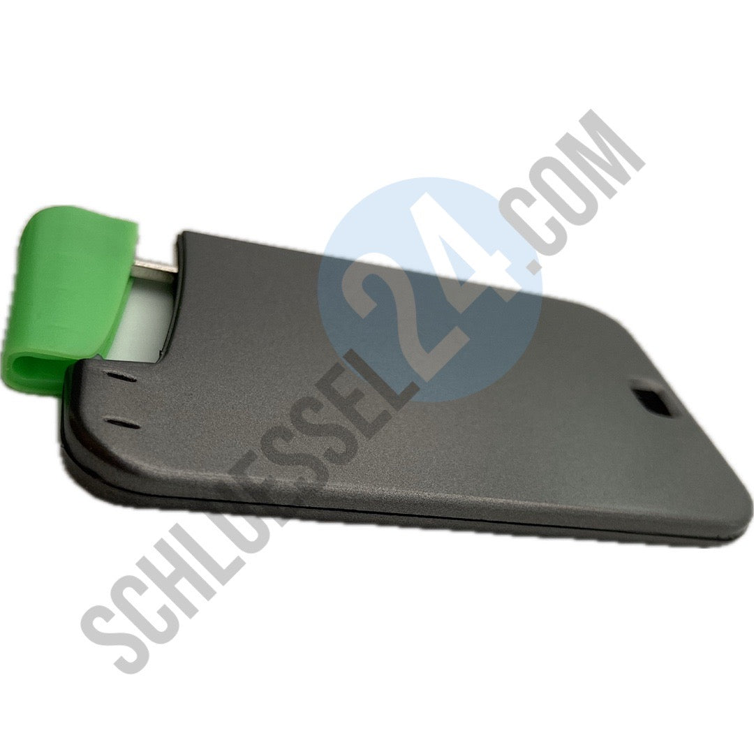 Kartenschlüssel silber, Autoschlüssel Gehäuse Funk geeignet für Renault Scenic II, Megane II, Velsatis, Espace 4, Laguna mit 3 Tasten