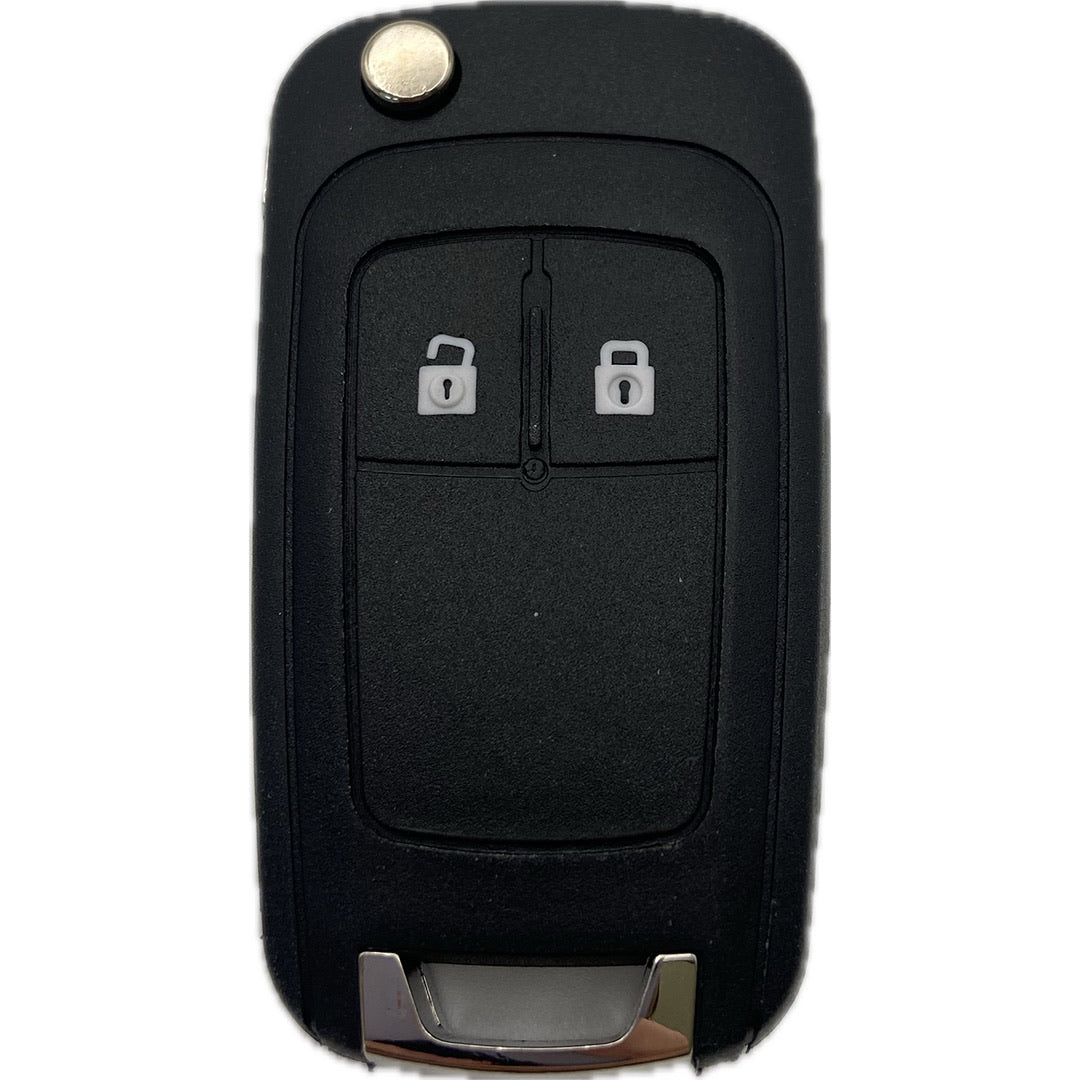 Autoschlüssel Gehäuse für Funk Klappschlüssel geeignet für Opel ab (2009 - 2016) 2 Taster