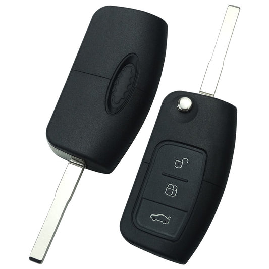 Autoschlüssel für Funk Klappschlüssel passend für FORD 3 Taster
