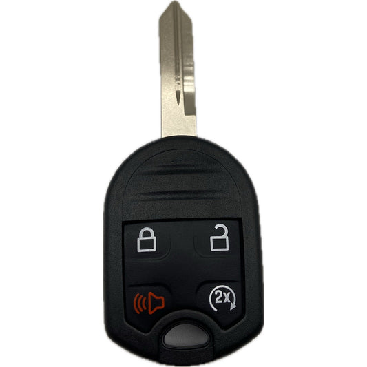 Auto Schlüssel komplett für Funk Schlüssel kompatibel mit FORD 4 Taster (für US-Importe)