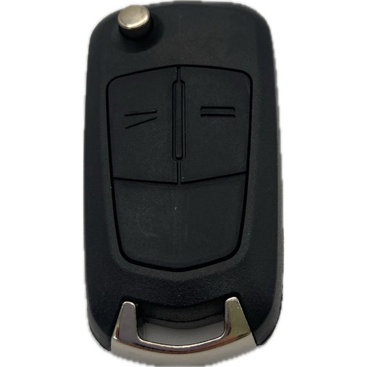 Autoschlüssel komplett für Funk Klappschlüssel geeignet für Opel ab (2004 - 2014) 2 Taster
