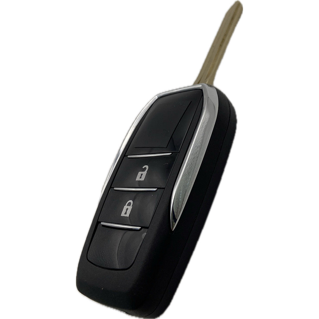 Autoschlüssel Gehäuse UPGRADE für Funk Klappschlüssel geeignet für Toyota 2 Taster und 3 Taster