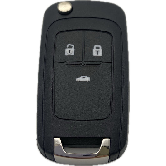 Autoschlüssel komplett für Funk Klappschlüssel geeignet für Opel ab (2009 - 2016) 3 Taster