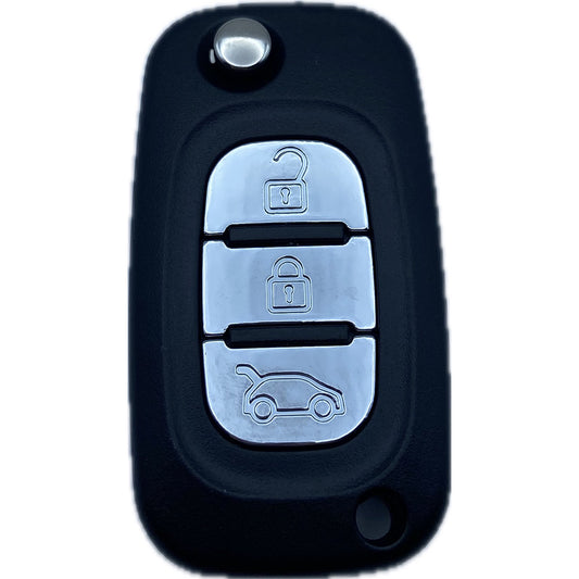 Autoschlüssel Gehäuse geeignet für Renault für Funk Klappschlüssel 2 Taster oder 3 Taster