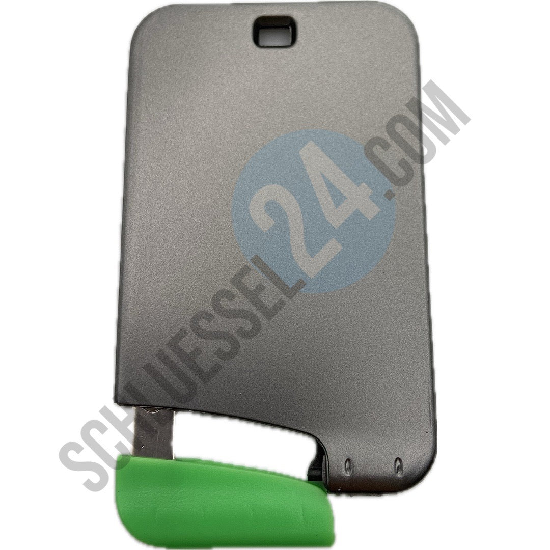 Kartenschlüssel silber, Autoschlüssel Gehäuse Funk geeignet für Renault Scenic II, Megane II, Laguna mit 2 Tasten