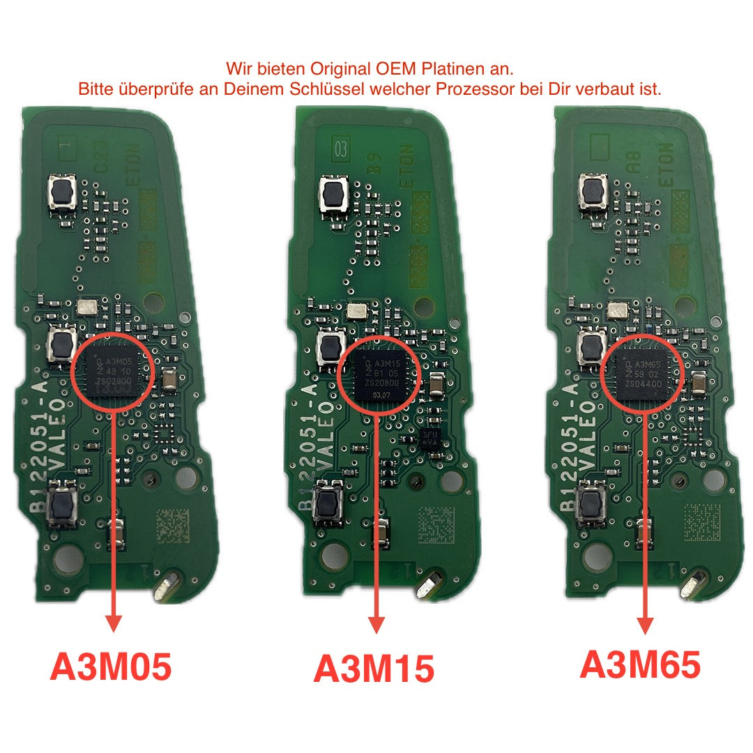 Autoschlüssel komplett KEYLESS Go geeignet für Opel Astra, Corsa, Citroen, Peugeot ab 2018