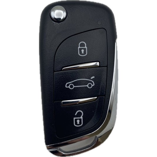 Autoschlüssel komplett 2 oder 3 Taster Funk Klappschlüssel geeignet für Citroen, Peugeot PCF 7941