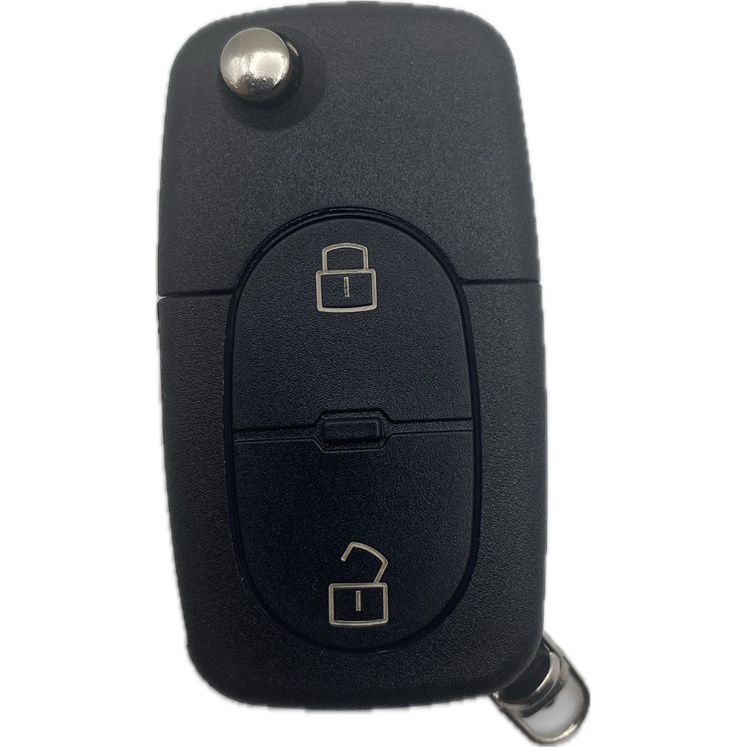 Autoschlüssel Gehäuse für Funk Klappschlüssel geeignet für ältere AUDI 2 oder 3 Taster