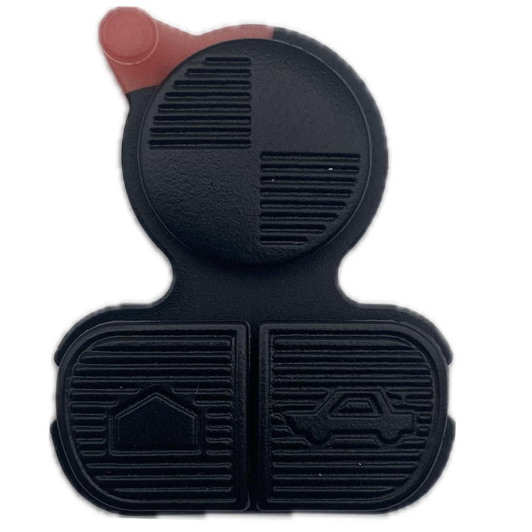 Autoschlüssel Drück Pad, Gummimatte für Funk Schlüssel passend für BMW 3 Taster, E36, E38, E39, E46