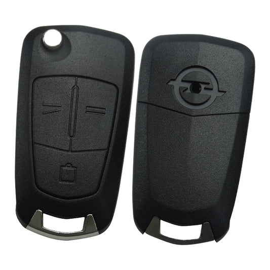Autoschlüssel Gehäuse für Funk Klappschlüssel geeignet für Opel (2004 - 2014) 3 Taster