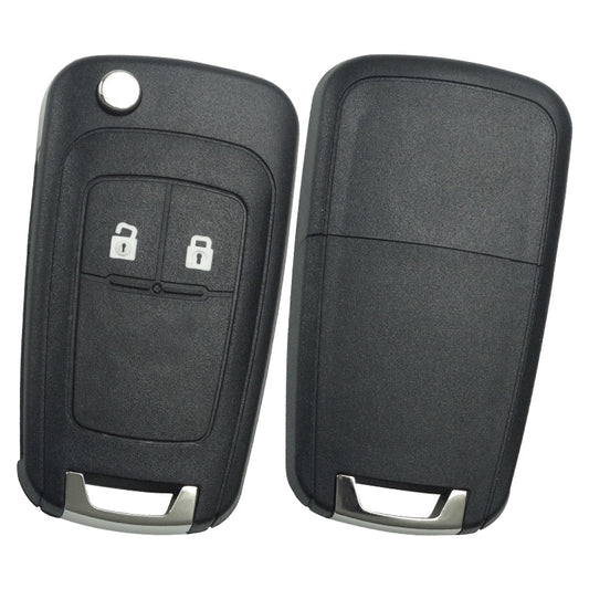 Autoschlüssel Gehäuse für Funk Klappschlüssel geeignet für Opel ab (2009 - 2016) 2 Taster