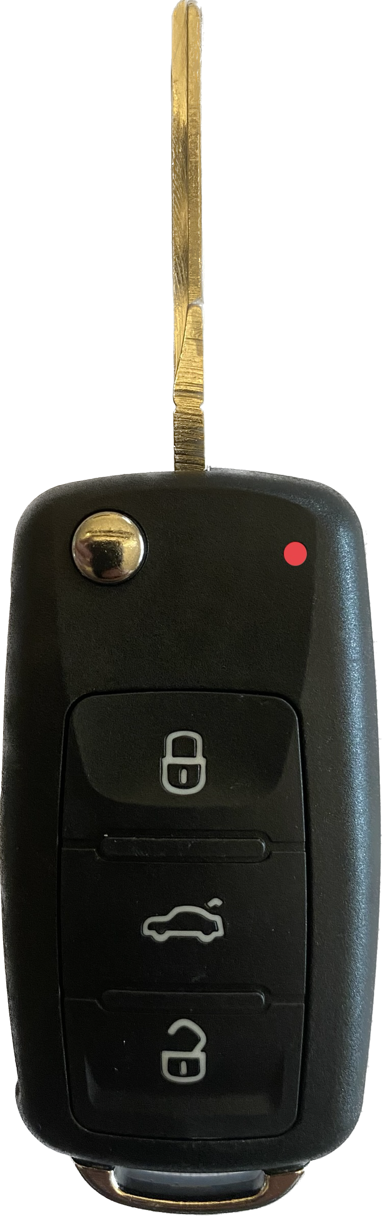 Autoschlüssel komplett KEYLESS GO Funk Klappschlüssel kompatibel für VW 3 Tasten 5K0 837 202 BH