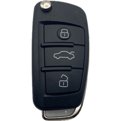 Funk-Autoschlüssel komplett KEYLESS GO kompatibel für AUDI mit 3 Tasten