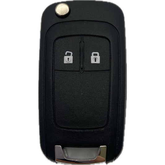 Autoschlüssel OEM komplett für Funk Klappschlüssel geeignet für Opel ab (2009 - 2016) 2 Taster