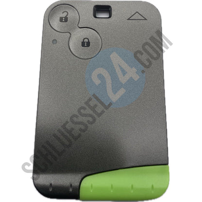 Kartenschlüssel silber, Autoschlüssel Gehäuse Funk geeignet für Renault Scenic II, Megane II, Laguna mit 2 Tasten