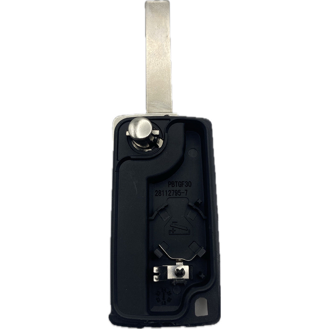 Autoschlüssel Gehäuse für Funk Klappschlüssel 4 Taster geeignet für Ci –  schluessel24
