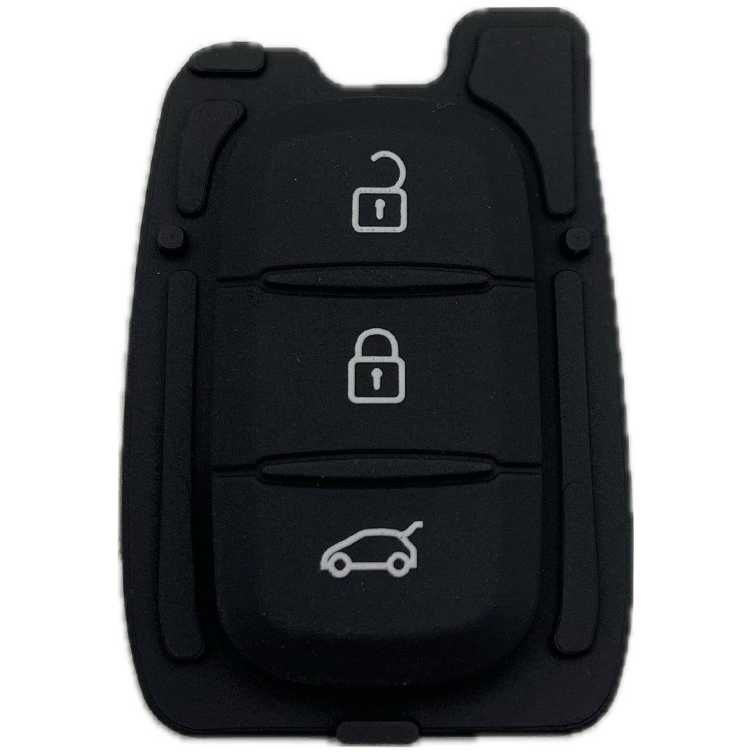 Autoschlüssel Tastenfeld, Gummipad geeignet für Dacia, Renault für Funk Schlüssel 2 Taster oder 3 Taster