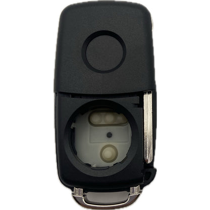 Autoschlüssel komplett mit Platine Funk Klappschlüssel kompatibel für VW 4 Tasten 5K0 837 202