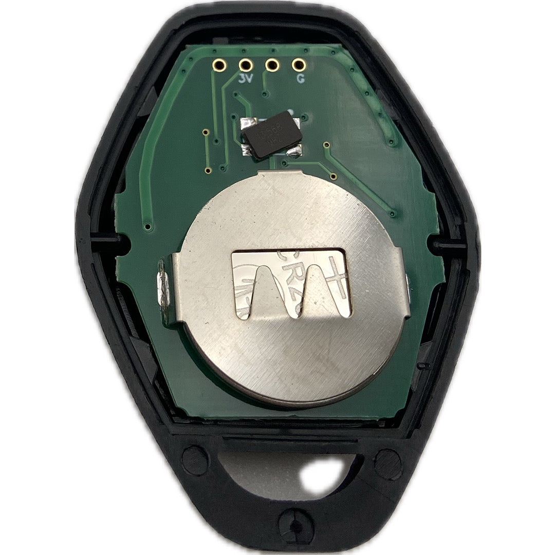 Autoschlüssel komplett Funk Schlüssel geeignet für 1er, 5er BMW 3 Taster 868 Mhz, CAS 2 System,