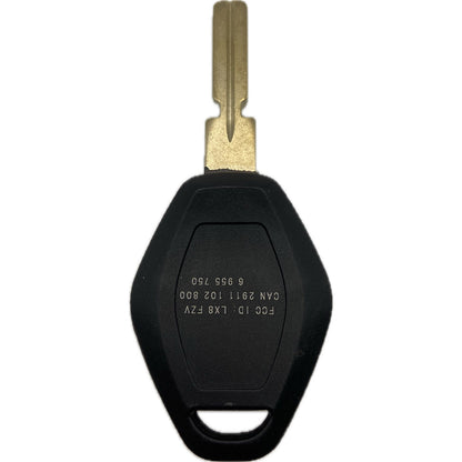 Autoschlüssel komplett Funk Schlüssel geeignet für 1er, 5er BMW 3 Taster 868 Mhz, CAS 2 System,