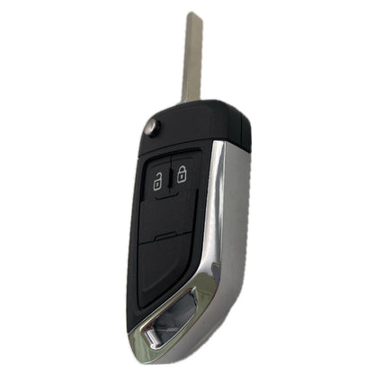 UPGRADE Autoschlüssel Gehäuse für Funk Klappschlüssel geeignet für Opel (2009 - 2016) 2 Taster