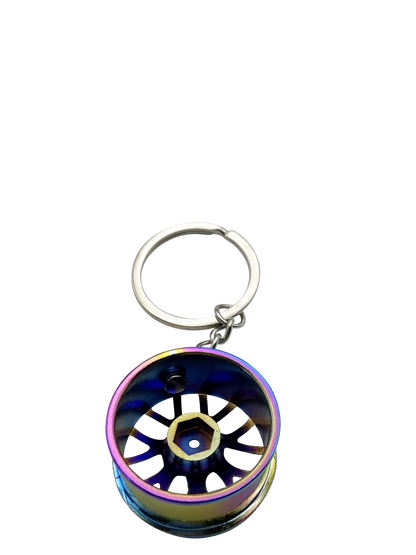 Anhänger für Schlüssel Modell Felge Rainbow