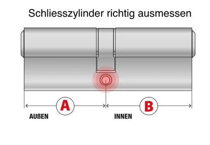 Schließzylinder online kaufen - DOM RN 333 beidseitig schließbar