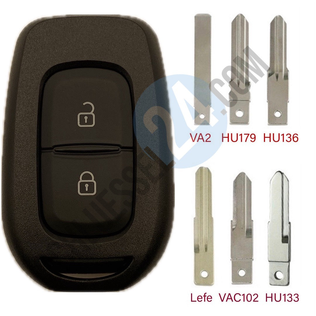 Autoschlüssel Gehäuse für Funk Klappschlüssel geeignet für VW 4 Tasten –  schluessel24
