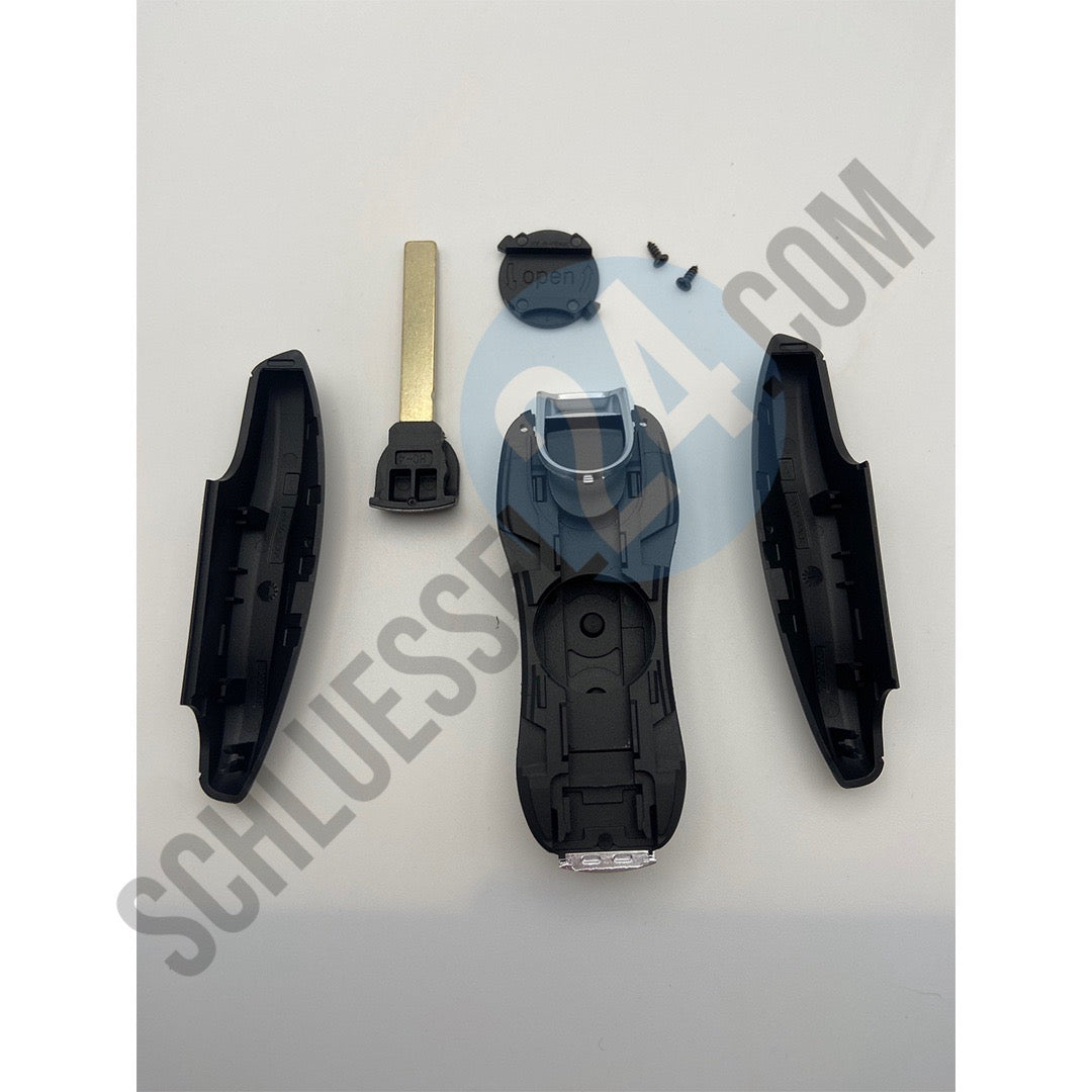 Autoschlüssel Gehäuse für Funk Schlüssel geeignet für Porsche 4 Tasten Keyless Go