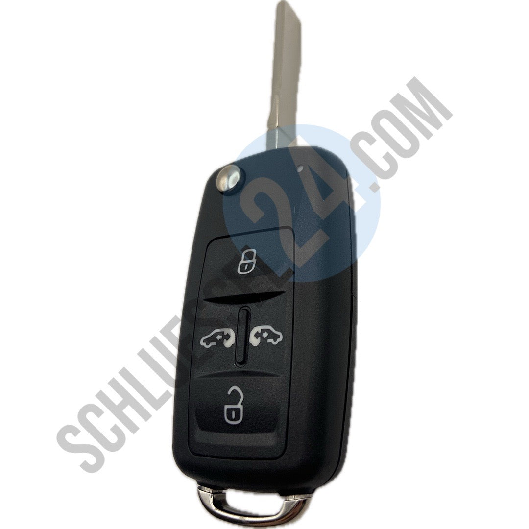 Auto Klappschlüssel Fernbedienung Gehäuse Schlüssel 3Tasten für VW
