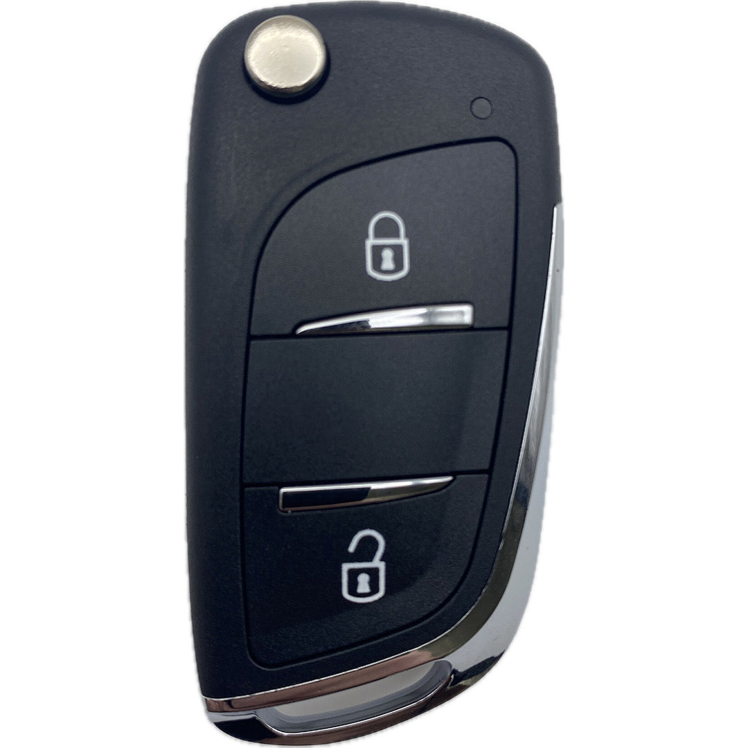 Autoschlüssel komplett 2 oder 3 Taster Funk Klappschlüssel geeignet für Citroen, Peugeot PCF 7941