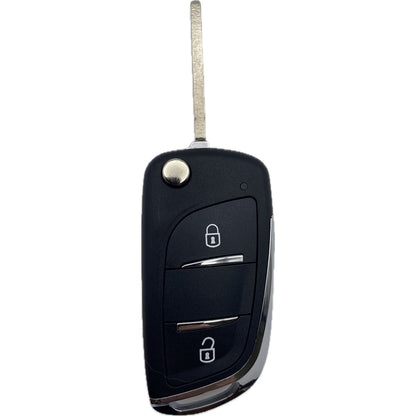 Autoschlüssel komplett 2 oder 3 Taster Funk Klappschlüssel geeignet für Citroen, Peugeot PCF 7941