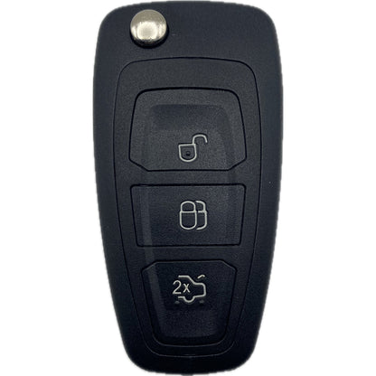 Autoschlüssel mit Funk und Transponder für Wegfahrsperre Funk Klappschlüssel passend für FORD 2 oder 3 Taster